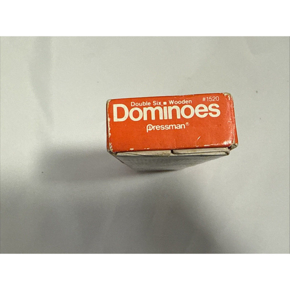 1986 Dominoes Classic Pressman Double Six (Wooden, 28 Count, In Original Box - Picture 7 of 9